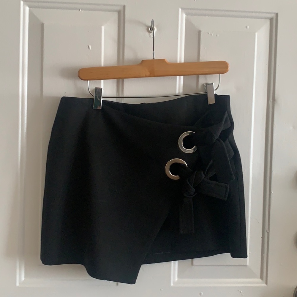 Zara Mini Skirt with Loops and Ties